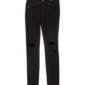Rag & bone low rise skinny jeans